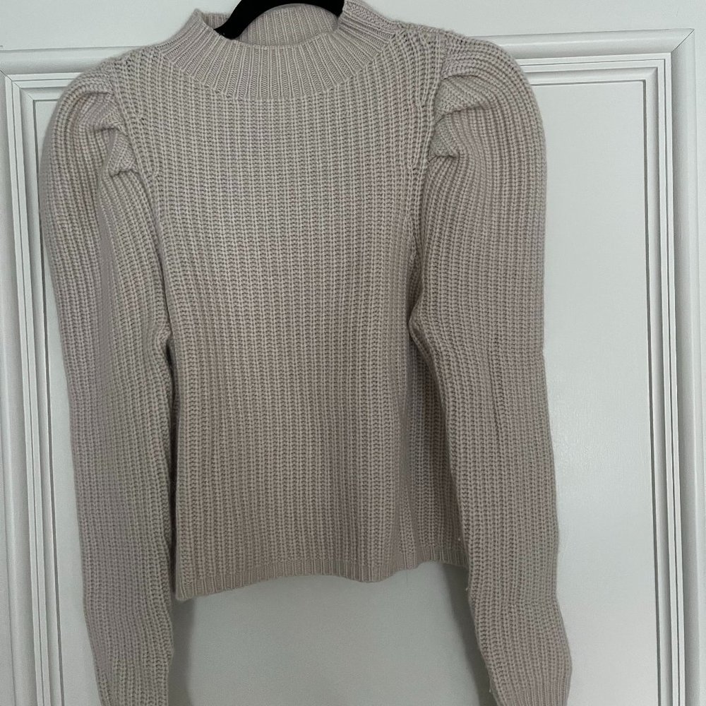 Autum cashmere puff sleeve sweater